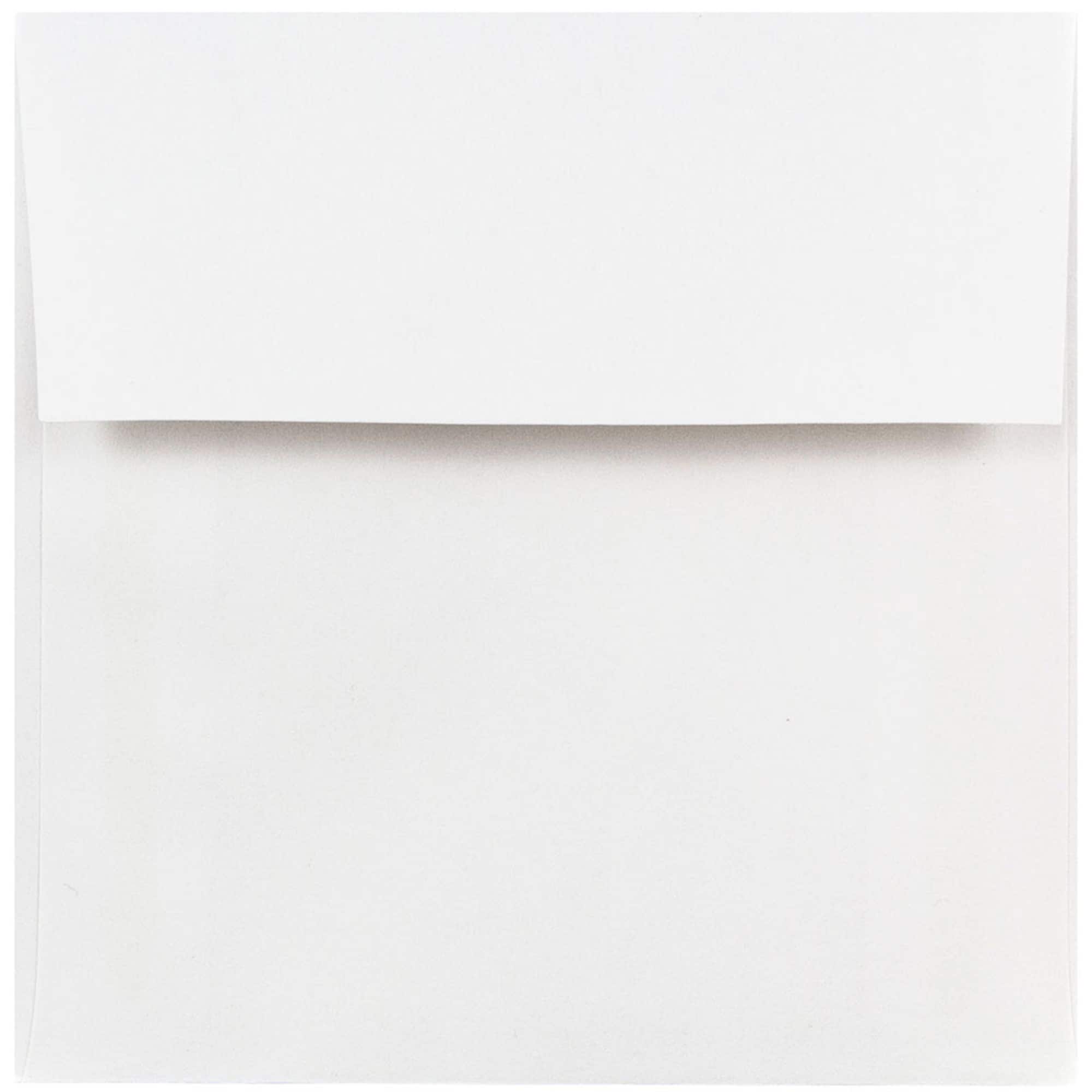 JAM Paper White Square Invitation Envelopes